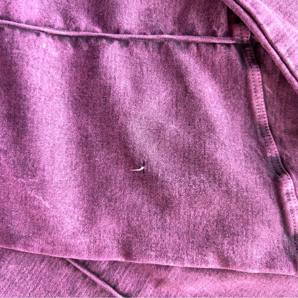 🍂NEW Free People Movement Good Karma Long Sleeve Onesie. Purple Acid Wash. M/L - Picture 15 of 16